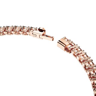 Foto 3 | Pulsera De Tenis Swarovski Matrix Con Piedras Transparentes En Oro Rosa M - Venta Internacional.