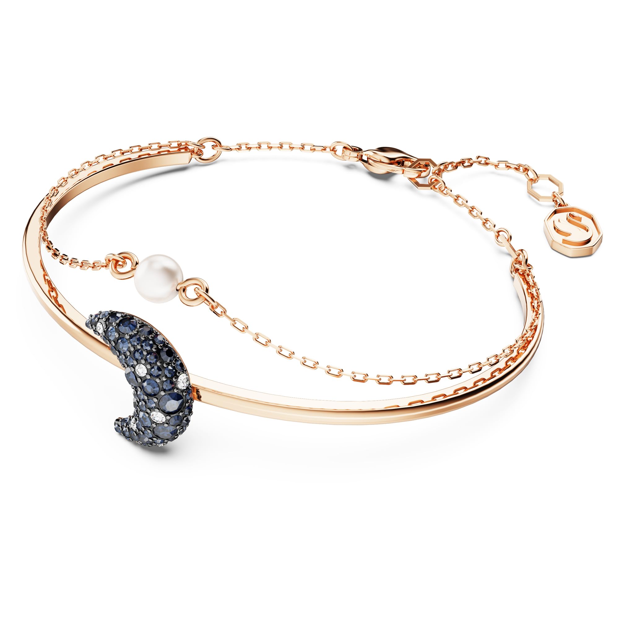 Foto 2 | Brazalete Swarovski Sublima Moon En Oro Rosa Multicolor - Venta Internacional.