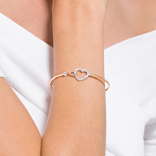 Foto 5 | Brazalete Swarovski Hyperbola Para Mujer En Tono Oro Rosa - Venta Internacional.
