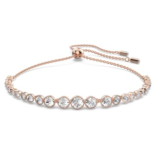 Foto 1 | Pulsera Swarovski Emily Con Cristal Blanco Acabado En Rodio - Venta Internacional.