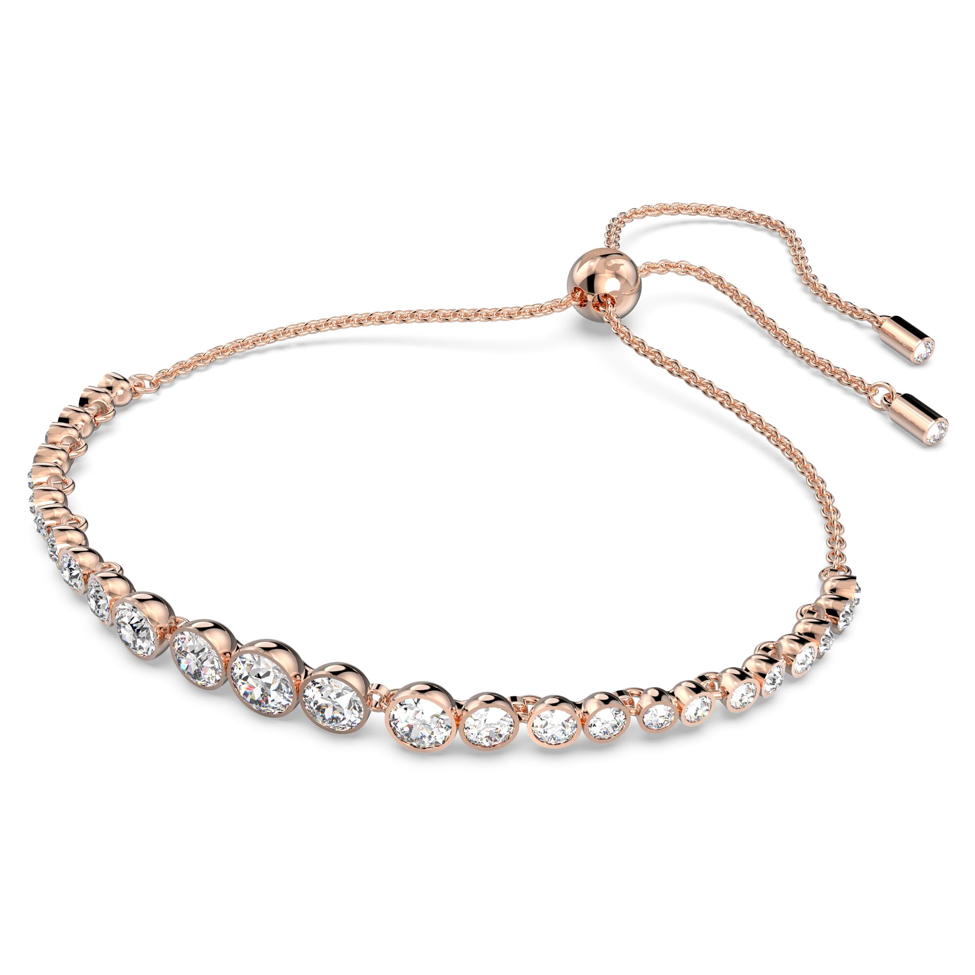 Foto 4 pulgar | Pulsera Swarovski Emily Con Cristal Blanco Acabado En Rodio - Venta Internacional.