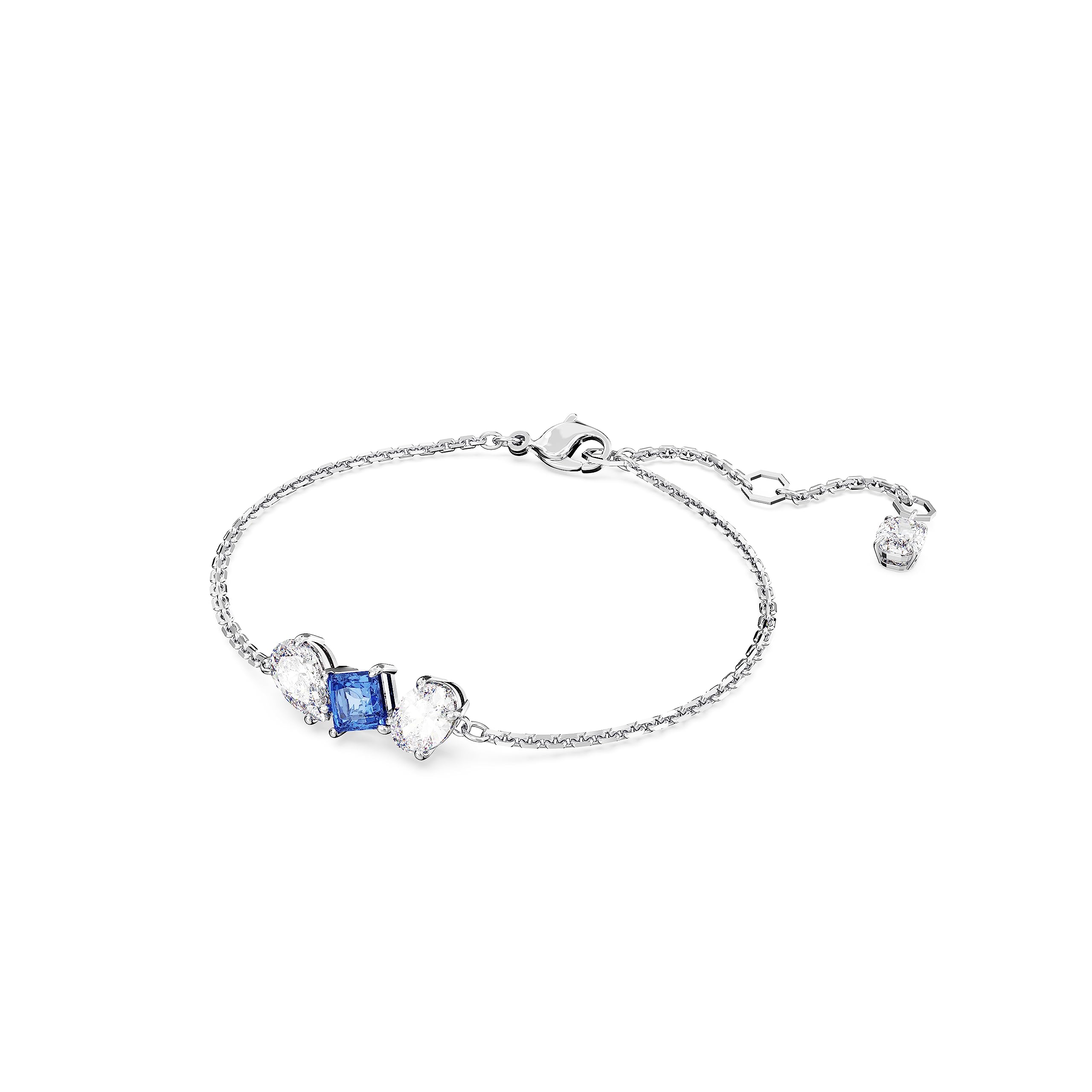 Foto 3 pulgar | Pulsera Swarovski Mesmera Con Piedras Azules Y Transparentes Rodio - Venta Internacional.