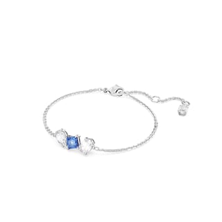 Foto 2 | Pulsera Swarovski Mesmera Con Piedras Azules Y Transparentes Rodio - Venta Internacional.