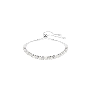 Foto 1 | Pulsera Swarovski Matrix Crystal Pearl Con Acabado En Rodio - Venta Internacional.