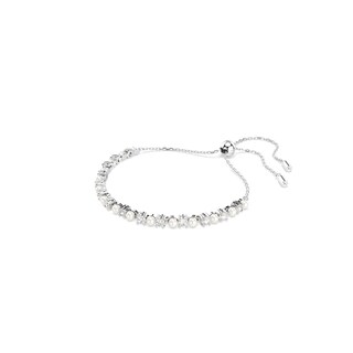 Foto 2 | Pulsera Swarovski Matrix Crystal Pearl Con Acabado En Rodio - Venta Internacional.