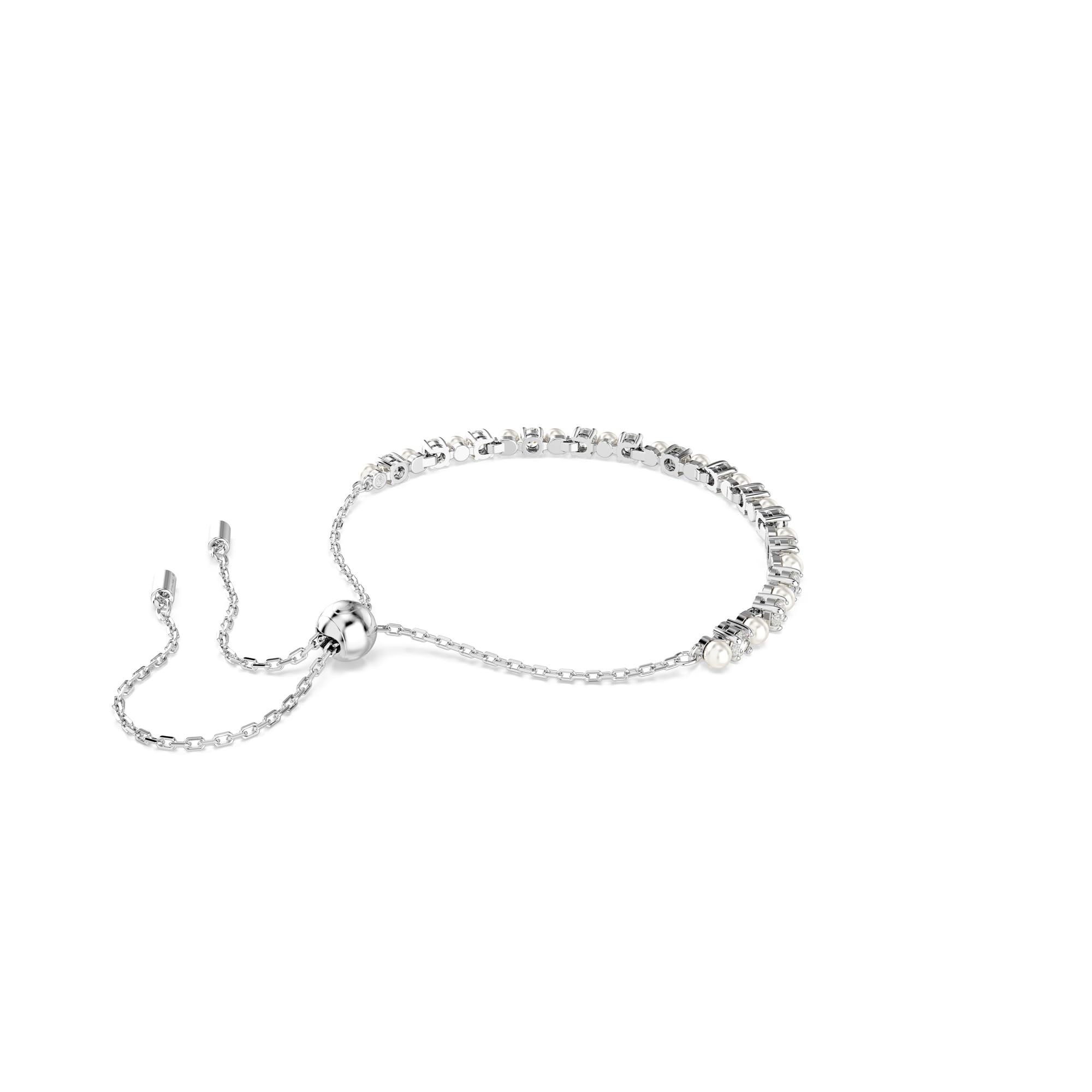Foto 5 pulgar | Pulsera Swarovski Matrix Crystal Pearl Con Acabado En Rodio - Venta Internacional.