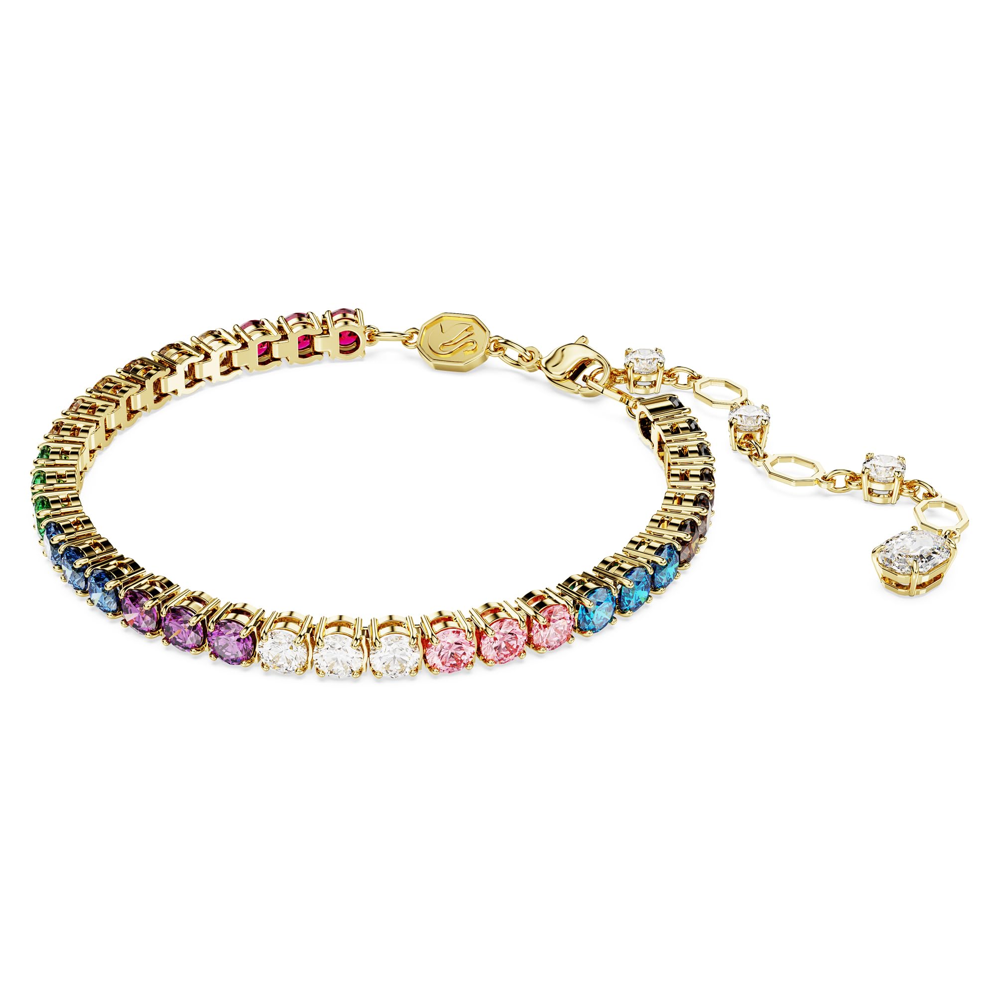 Foto 3 pulgar | Pulsera Swarovski Matrix Con Acabado Dorado Multicolor - Venta Internacional.