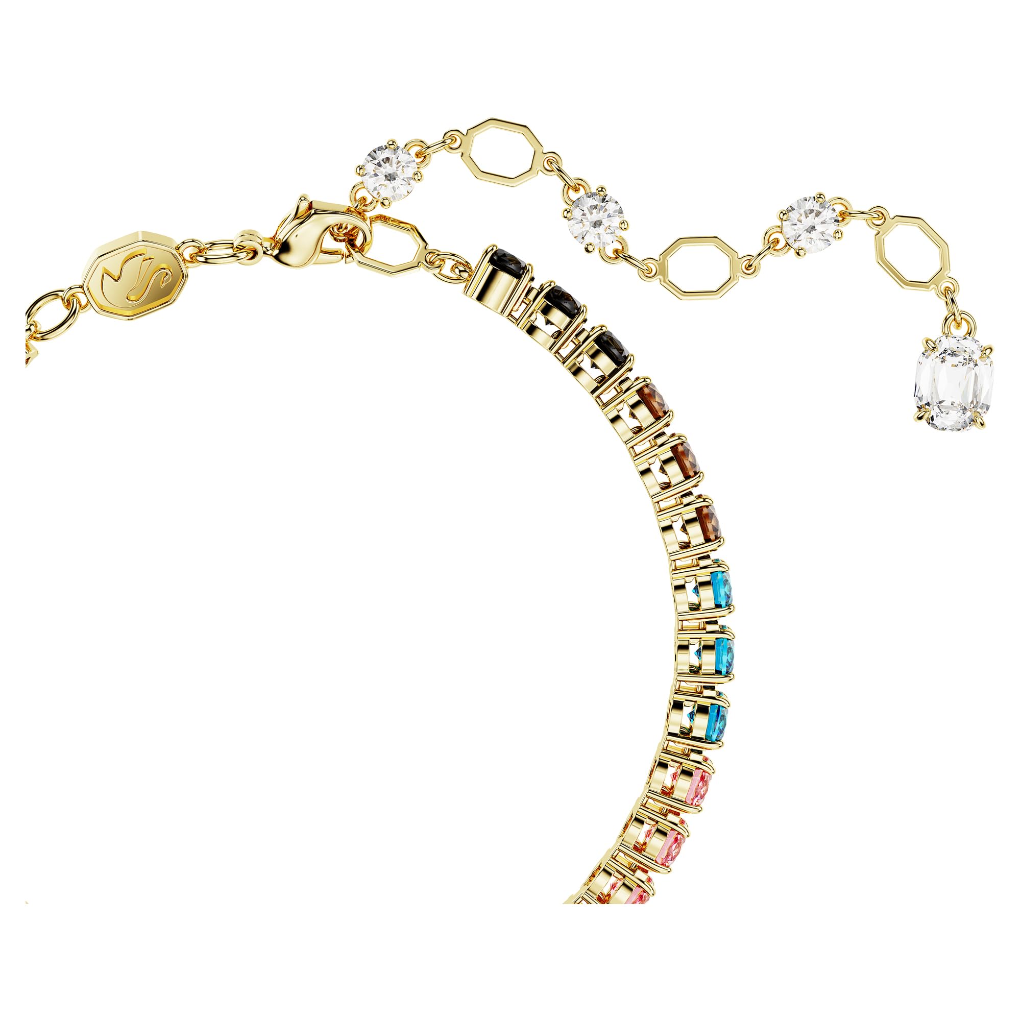 Foto 4 pulgar | Pulsera Swarovski Matrix Con Acabado Dorado Multicolor - Venta Internacional.