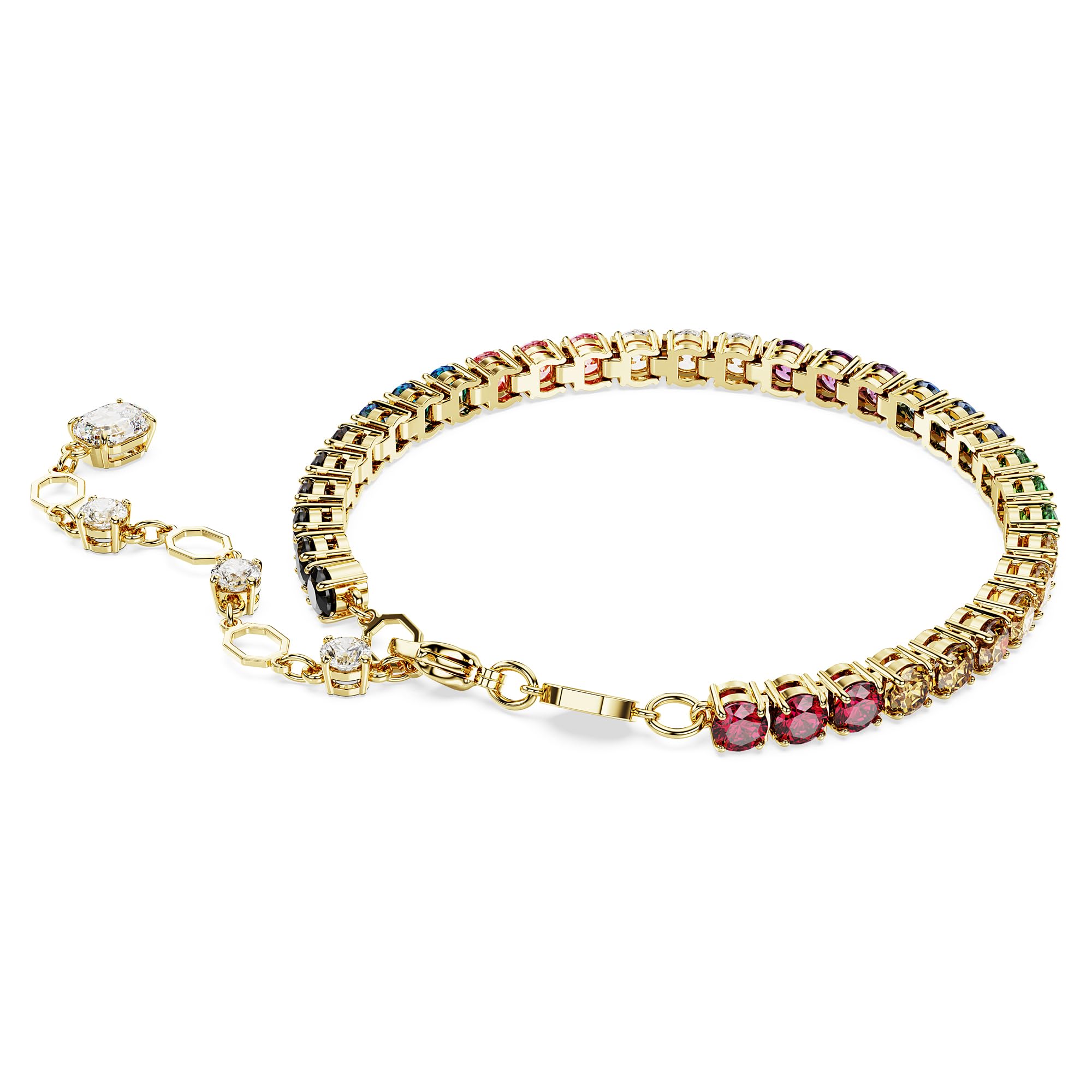 Foto 5 pulgar | Pulsera Swarovski Matrix Con Acabado Dorado Multicolor - Venta Internacional.