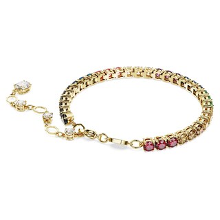 Foto 4 | Pulsera Swarovski Matrix Con Acabado Dorado Multicolor - Venta Internacional.