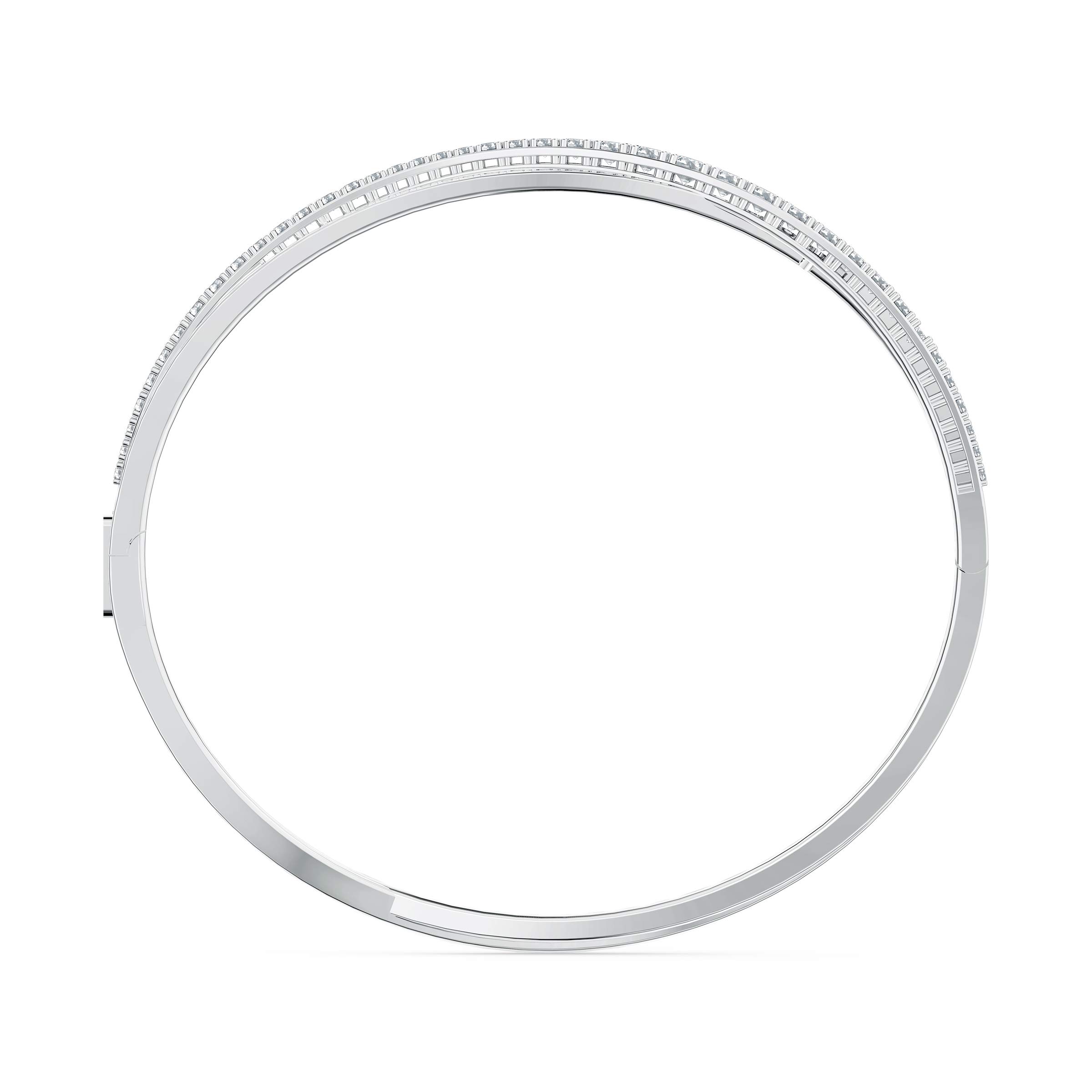 Foto 3 pulgar | Brazalete Swarovski Hyperbola Para Mujer Con Cristales Transparentes - Venta Internacional.