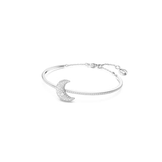Foto 2 | Brazalete Swarovski Sublima De Rodio Con Pavé De Piedras Transparentes - Venta Internacional.