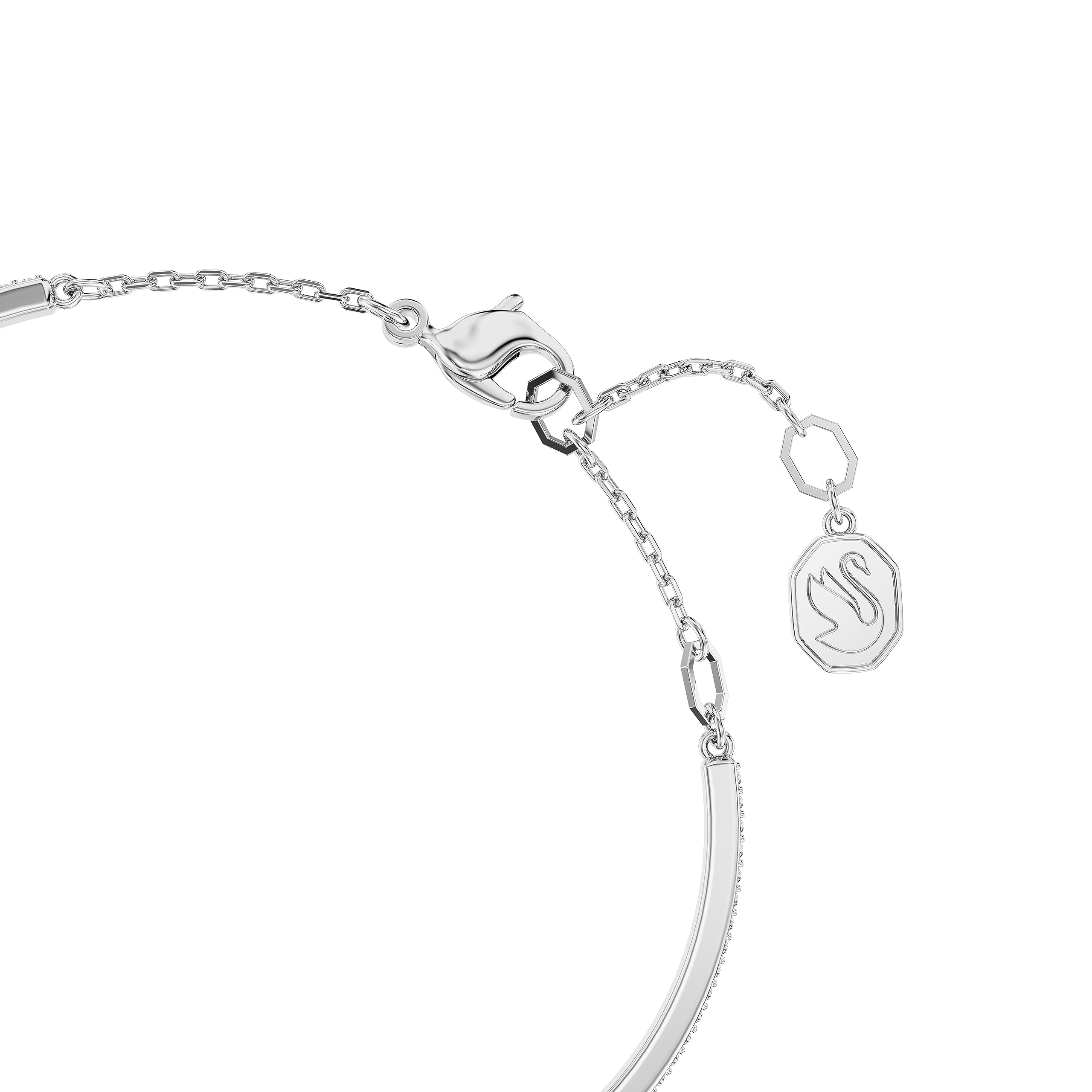 Foto 3 | Brazalete Swarovski Sublima De Rodio Con Pavé De Piedras Transparentes - Venta Internacional.