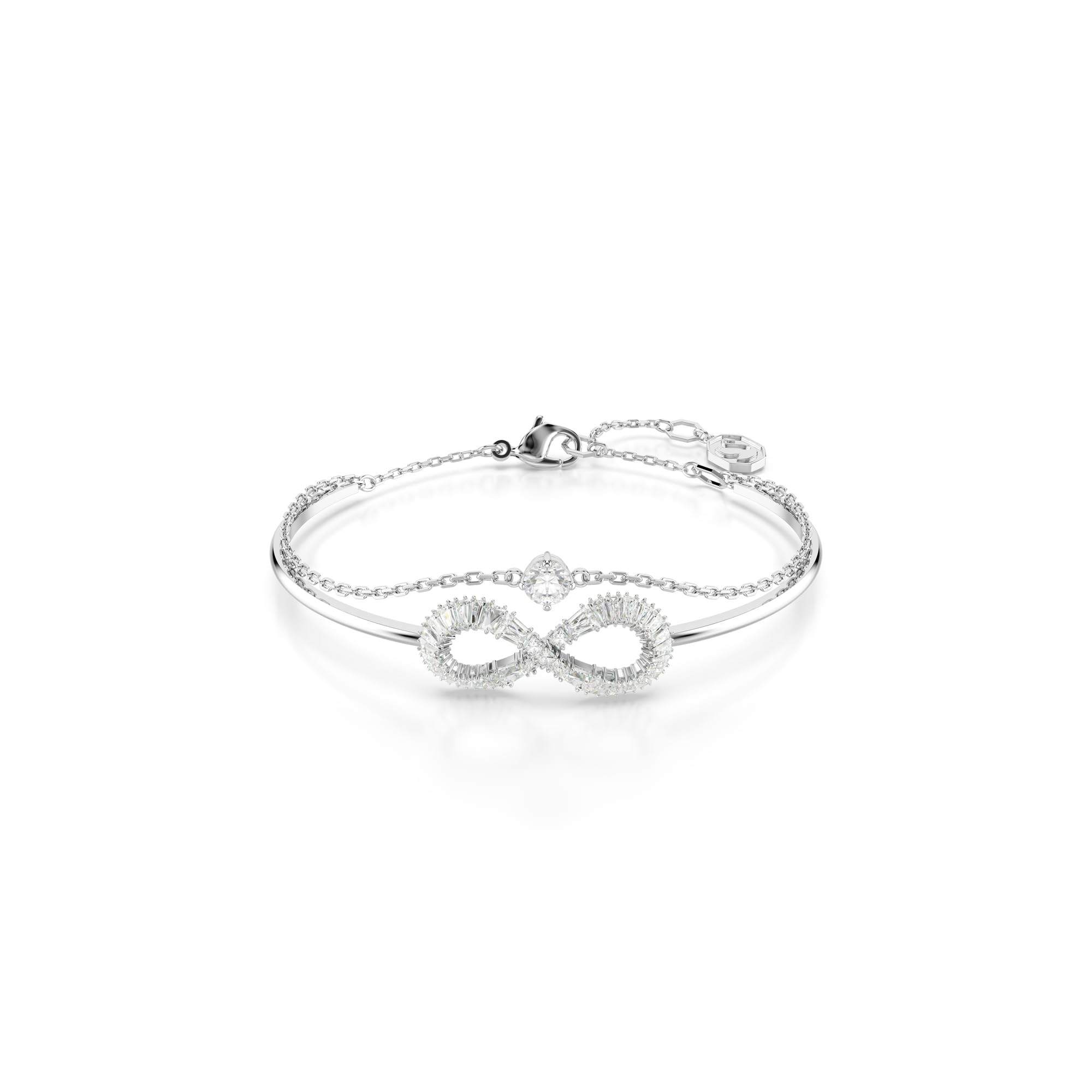 Brazalete Swarovski Hyperbola Infinity Con Cristales Transparentes - Venta Internacional.