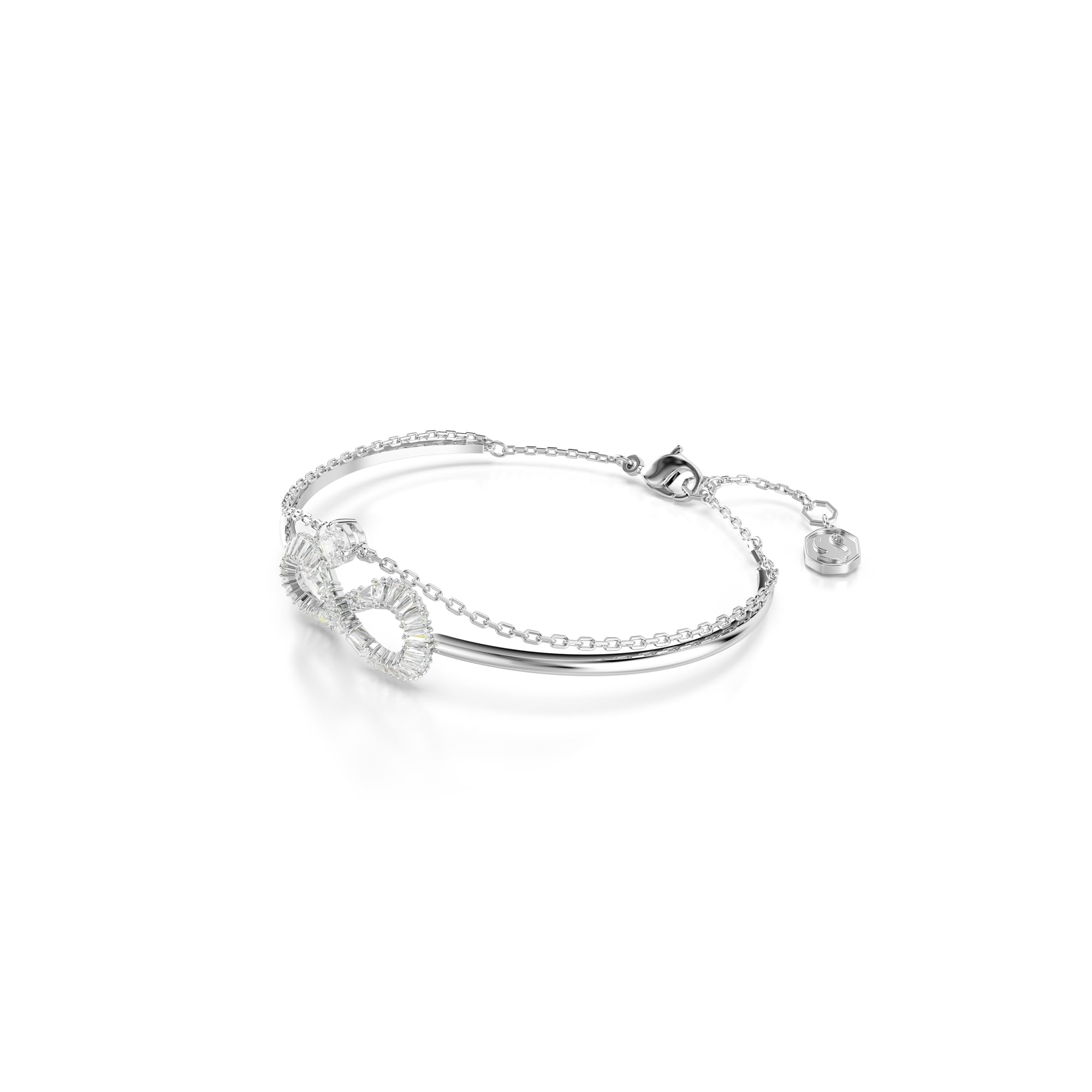 Foto 3 pulgar | Brazalete Swarovski Hyperbola Infinity Con Cristales Transparentes - Venta Internacional.