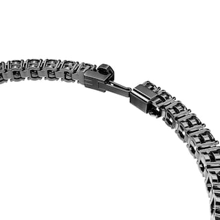 Foto 3 | Pulsera De Tenis Swarovski Matrix Con Piedras Negras De Talla Redonda - Venta Internacional.