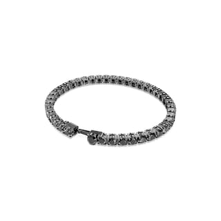 Foto 4 | Pulsera De Tenis Swarovski Matrix Con Piedras Negras De Talla Redonda - Venta Internacional.