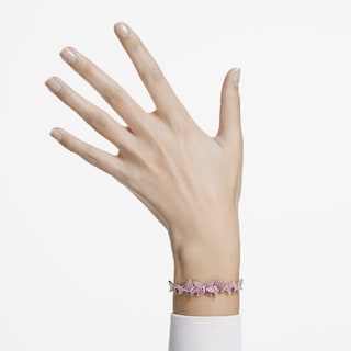 Foto 5 | Pulsera Swarovski Lilia Con Pavé De Cristal Rosa Y Mariposa - Venta Internacional.