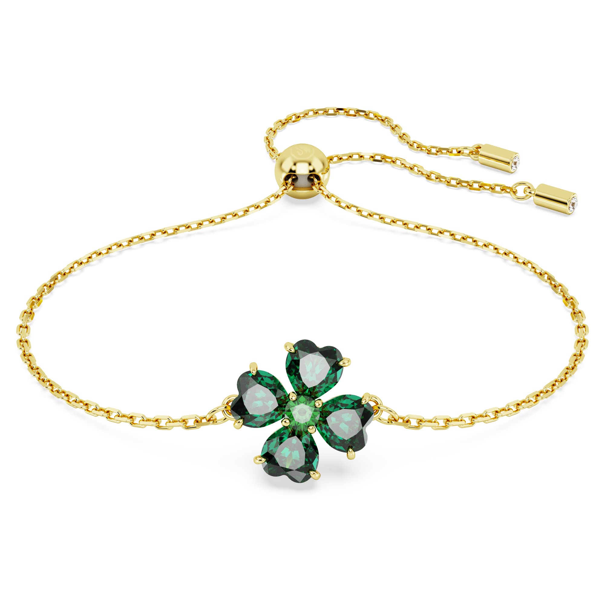 Foto 2 pulgar | Pulsera Swarovski Idyllia En Tono Dorado Con Piedras Verdes - Venta Internacional.