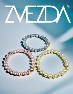 Foto 4 | Set De Pulseras De Perlas De Cristal Austriaco Y Chapa De Oro De 18k Marca Zvezda
