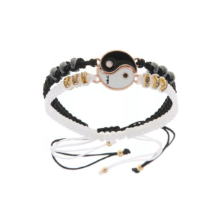 Foto 3 | Juego De Pulseras Con Collar, Pulseras Ajustables Lab.g Yin Yang Dia-17 Cm Lar-50 Cm Dorado