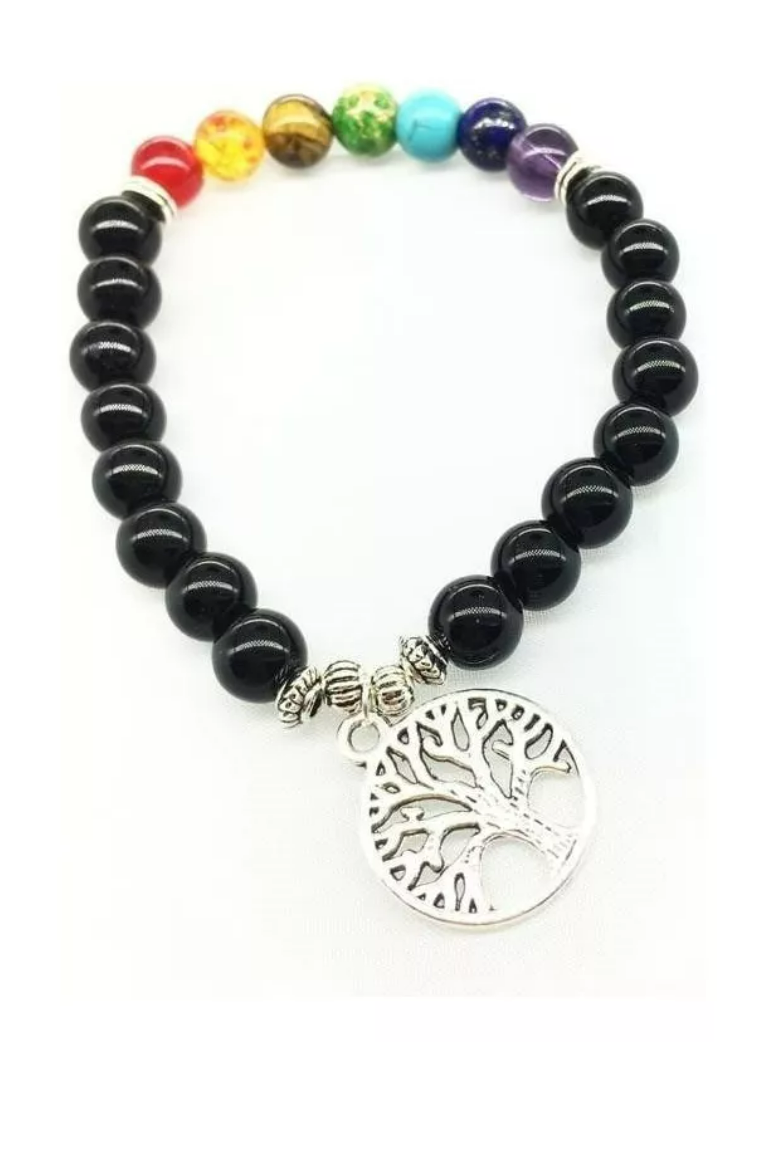 Foto 2 pulgar | Pulsera De Los 7 Chakras Con Árbol De La Vida Xtellar