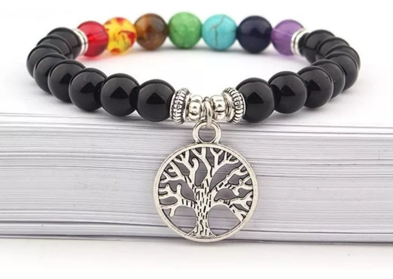 Foto 3 pulgar | Pulsera De Los 7 Chakras Con Árbol De La Vida Xtellar