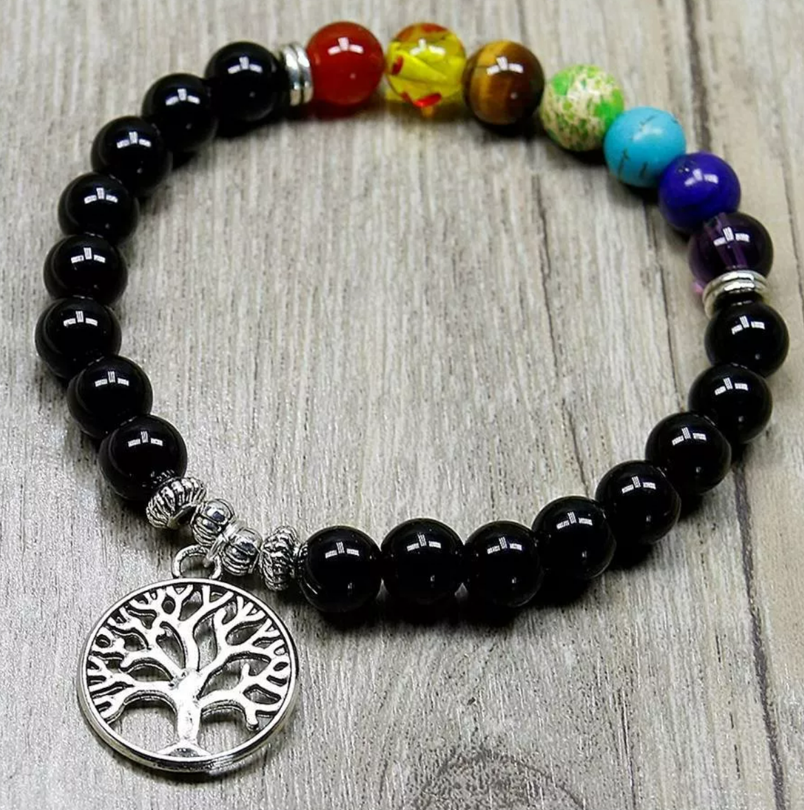 Foto 5 pulgar | Pulsera De Los 7 Chakras Con Árbol De La Vida Xtellar