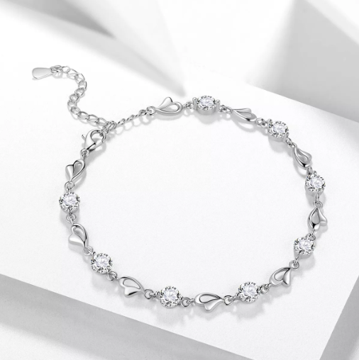 Pulsera Xtellar De Plata 925 Con Zirconia Cúbica Para Mujer Color Plata
