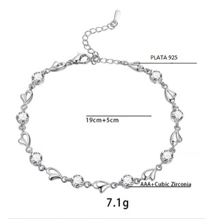 Foto 4 | Pulsera Xtellar De Plata 925 Con Zirconia Cúbica Para Mujer Color Plata