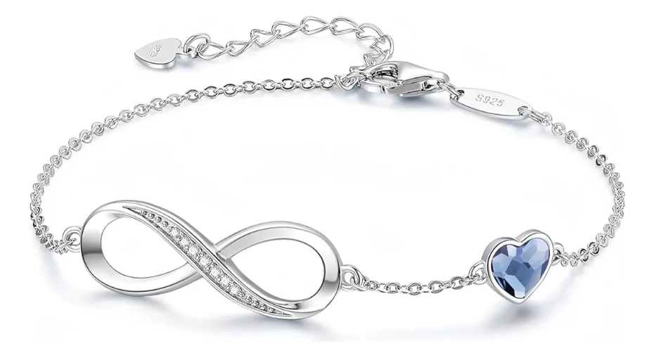 Foto 1 | Pulsera Xtellar De Corazón Entrelazado Para Dama Color Plata