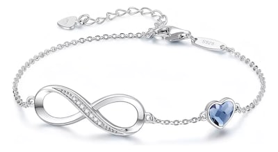 Foto 1 | Pulsera Xtellar De Corazón Entrelazado Para Dama Color Plata