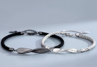 Foto 2 | Pulsera De Pareja Infinity Set 4 Pzs