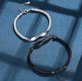 Foto 6 | Pulsera De Pareja Infinity Set 4 Pzs