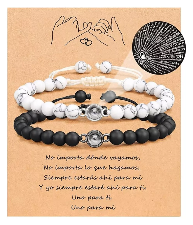 Foto 8 pulgar | Set Pulsera Xtellar Idiomas Pareja