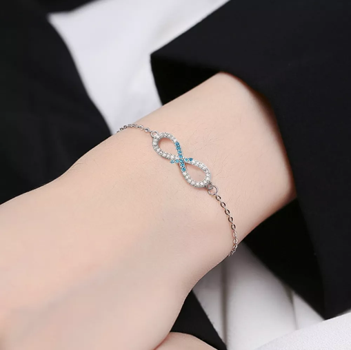 Foto 5 pulgar | Pulsera Xtellar Para Mujer Amor Infinito Ajustable Color Plata