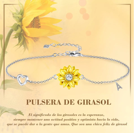 Foto 3 pulgar | Pulsera  Xtellar De Plata 925 De Girasol Color Plata