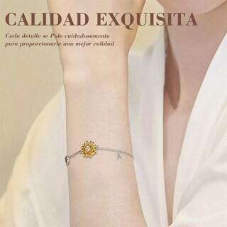 Foto 4 | Pulsera Xtellar De Plata 925 De Girasol Color Plata