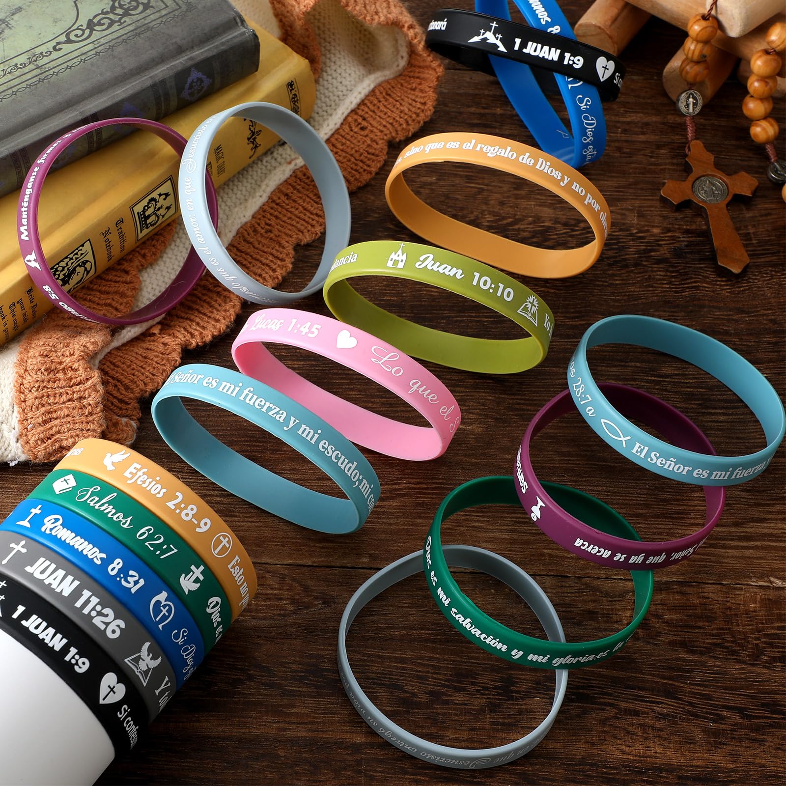 Foto 4 | Pulseras Versículos de La Biblia Español 120 Unidades - Venta Internacional