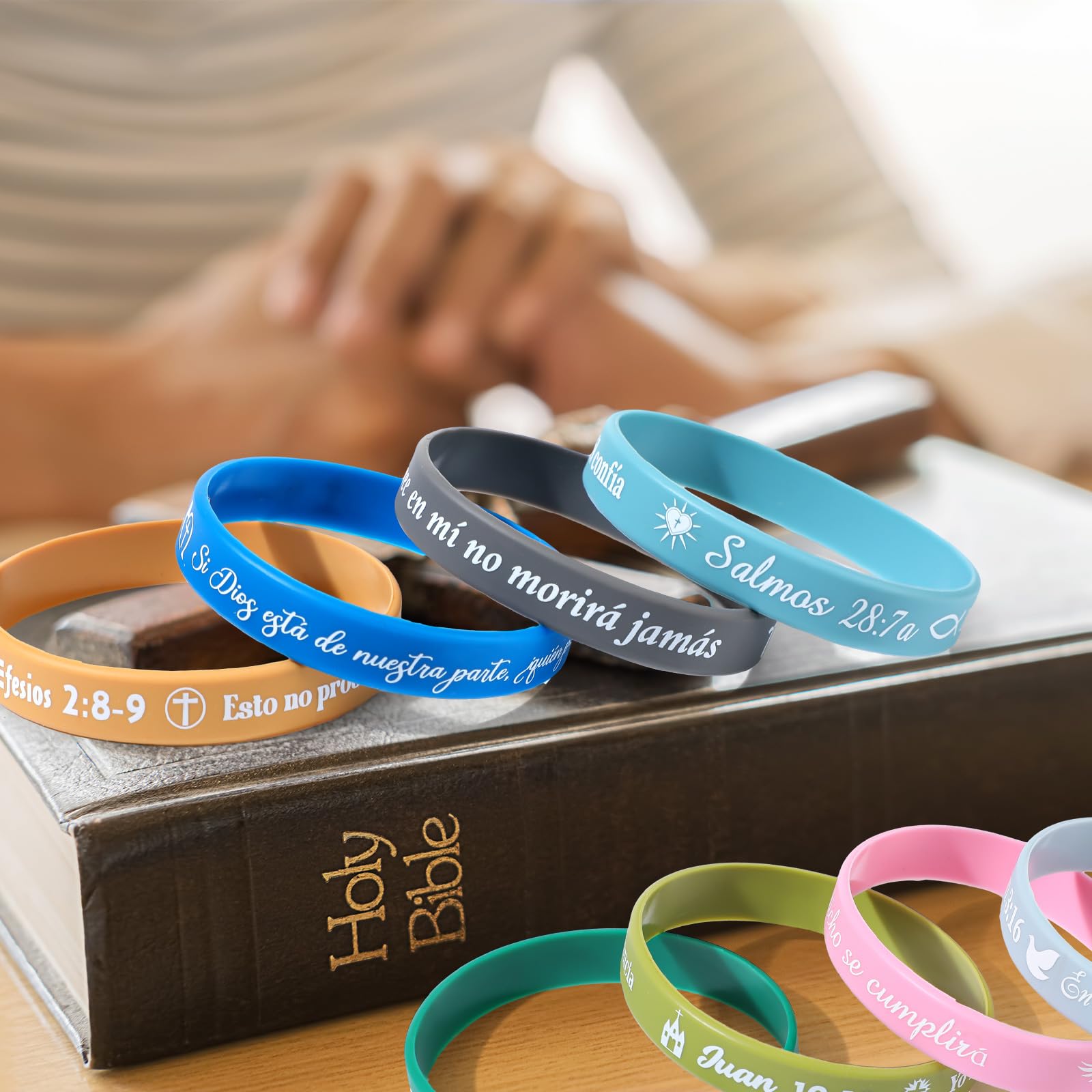 Foto 7 | Pulseras Versículos de La Biblia Español 120 Unidades - Venta Internacional
