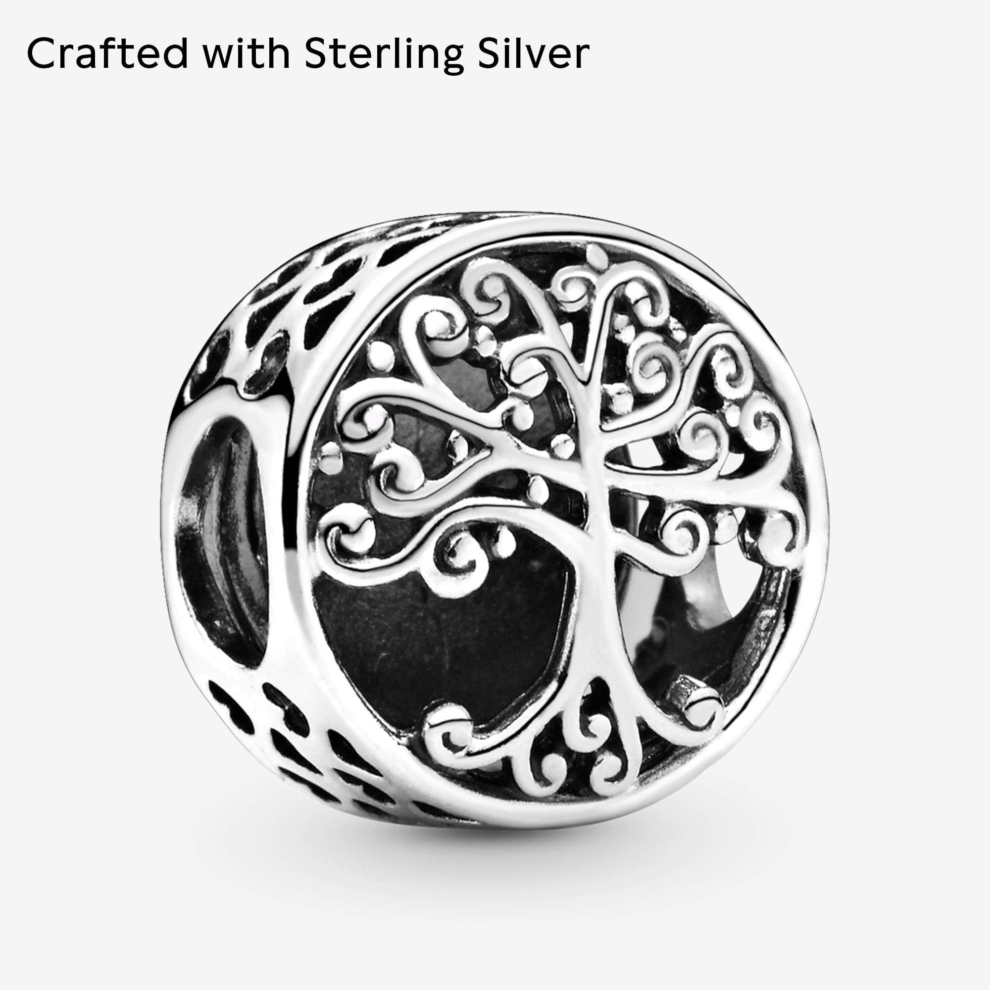 Foto 5 pulgar | Pulsera Con Dijes Pandora Openwork Family Roots En Plata De Ley - Venta Internacional.