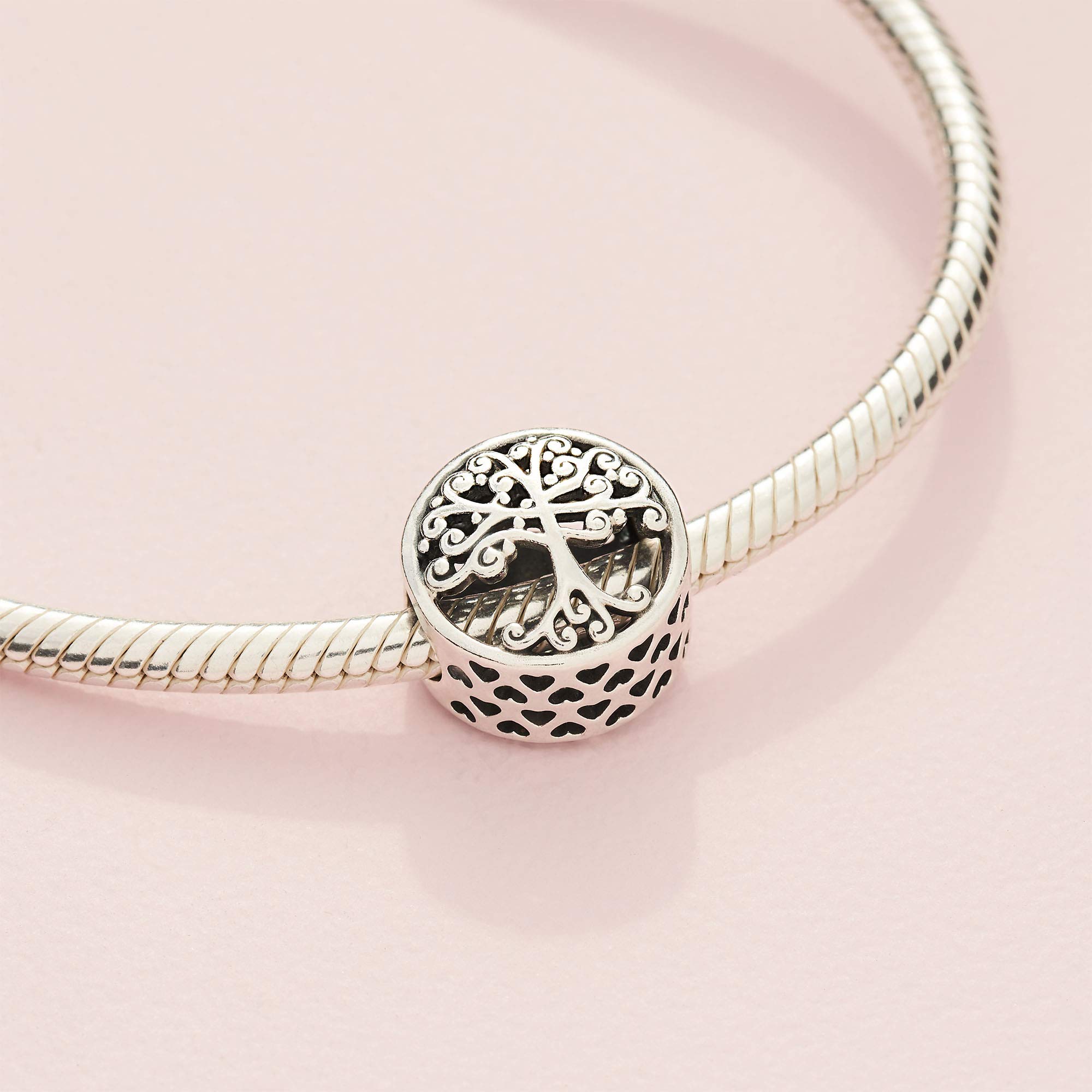Foto 6 pulgar | Pulsera Con Dijes Pandora Openwork Family Roots En Plata De Ley - Venta Internacional.