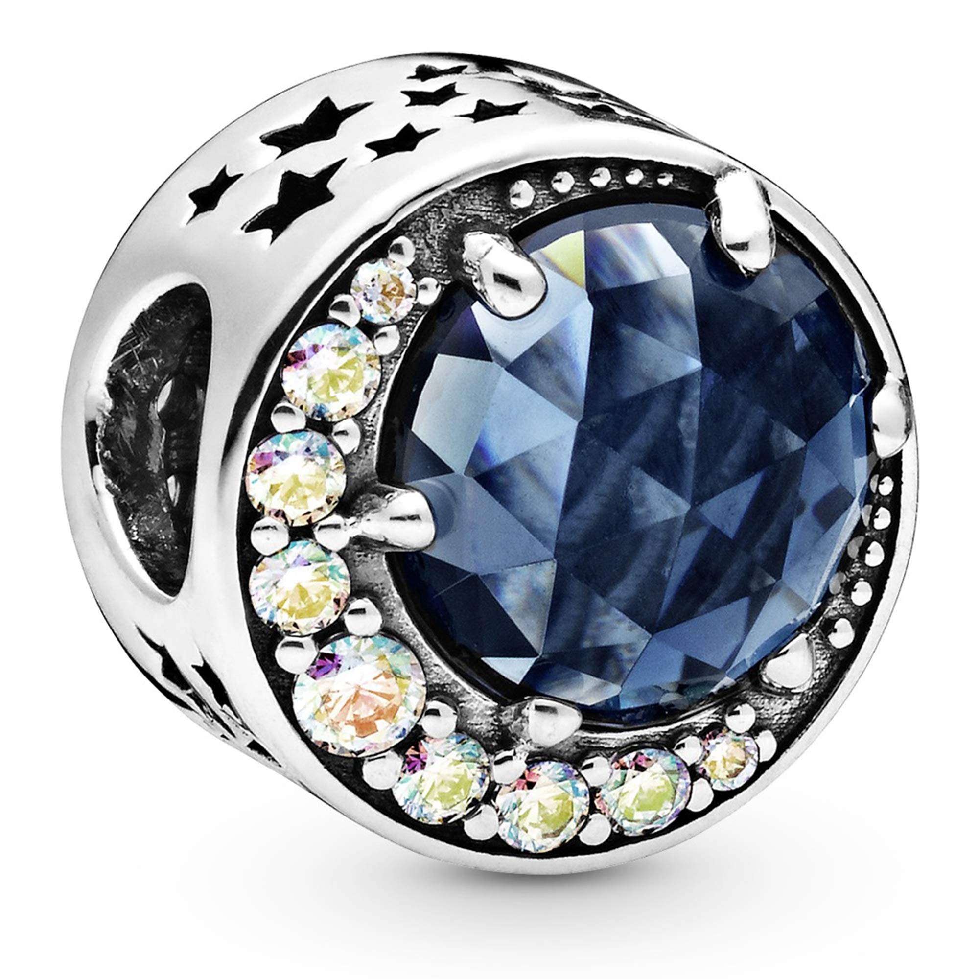 Charm Pandora Jewelry Moon And Night Sky En Plata De Ley - Venta Internacional.