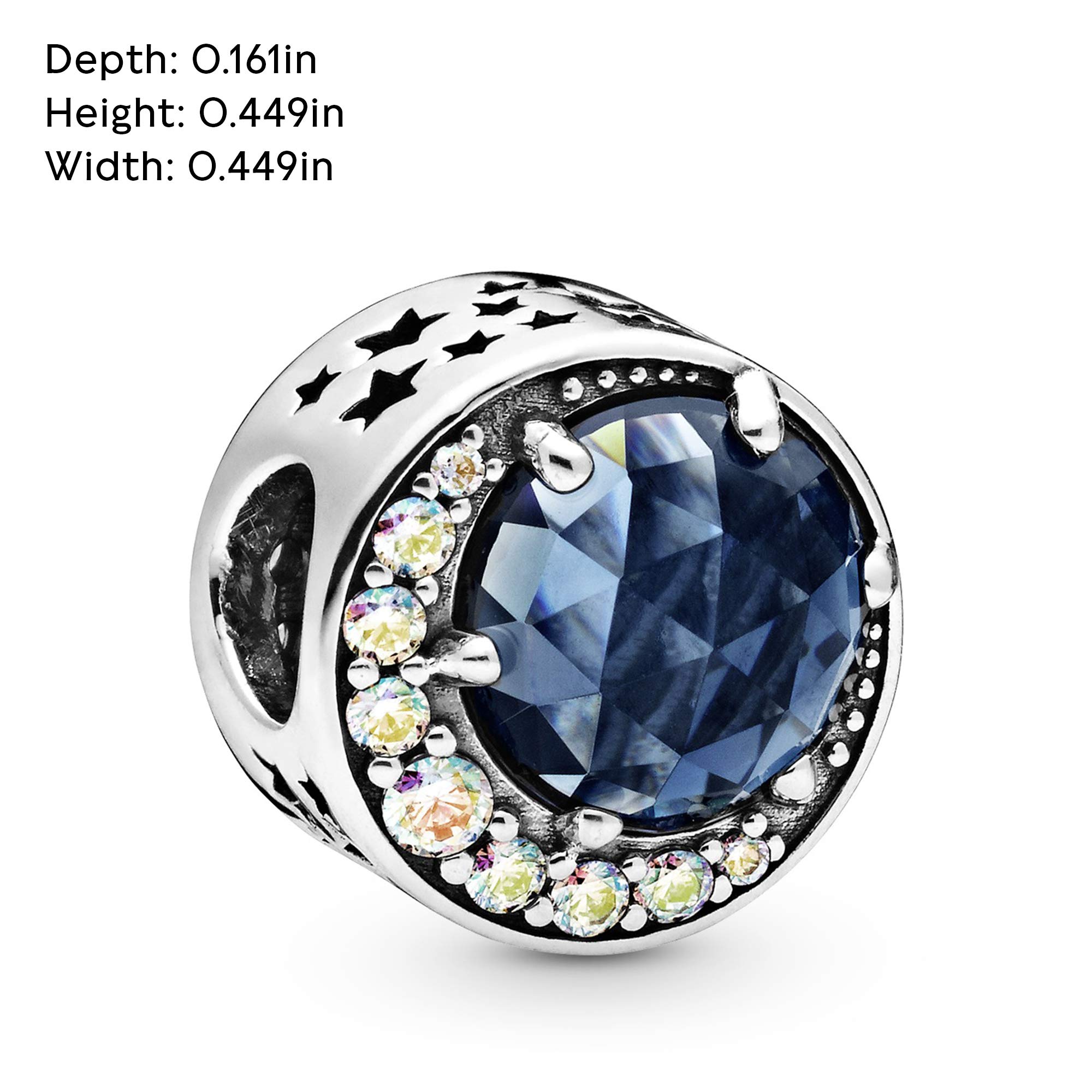 Foto 6 pulgar | Charm Pandora Jewelry Moon And Night Sky En Plata De Ley - Venta Internacional.