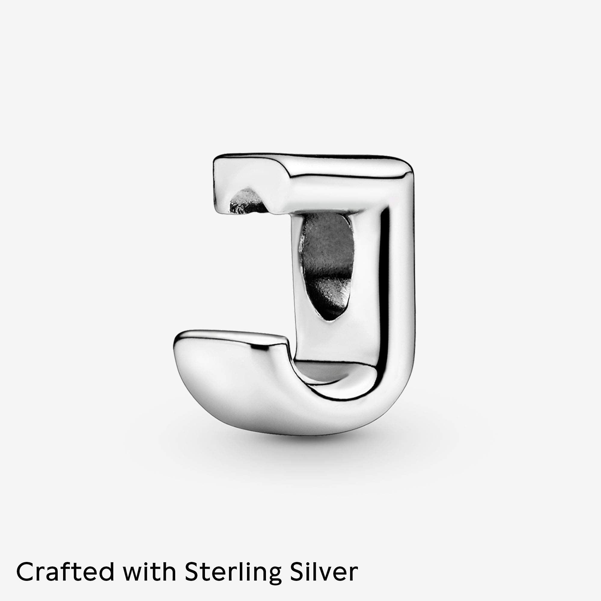 Foto 4 pulgar | Charm Pandora, Letra J 797464, Plata De Ley - Venta Internacional.