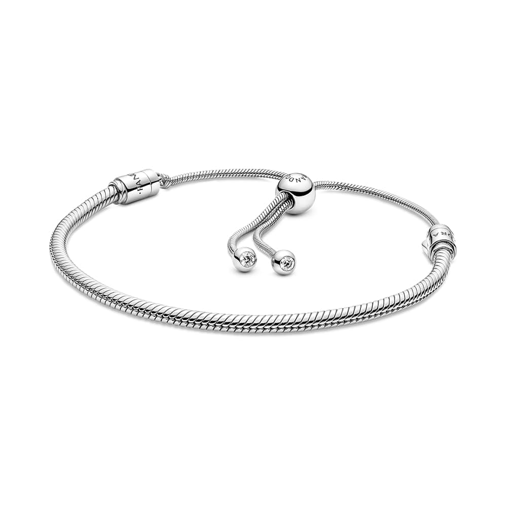 Foto 2 pulgar | Pulsera Con Dijes Pandora Moments Snake Chain Slider Para Mujer - Venta Internacional.
