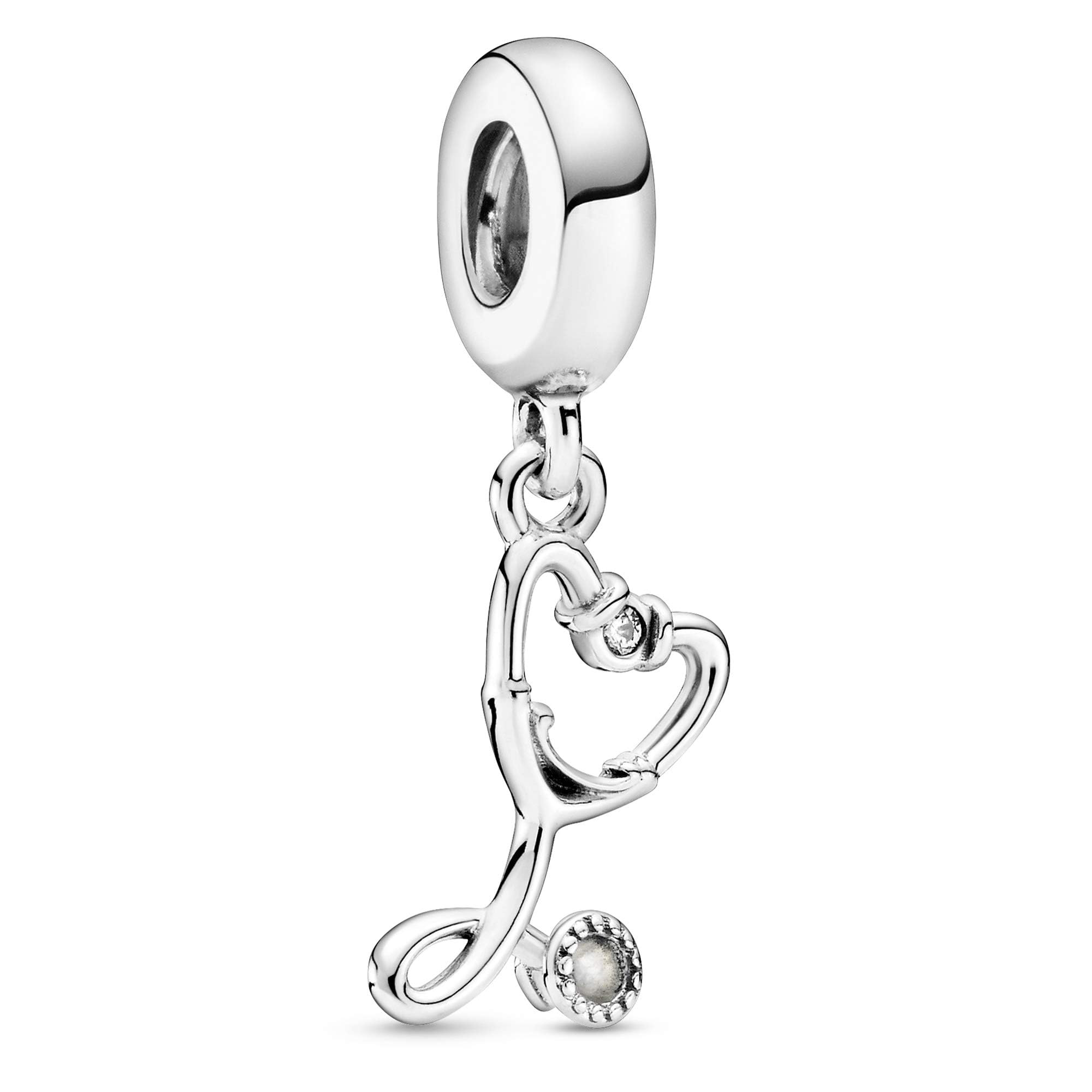 Foto 3 pulgar | Estetoscopio Charm Pandora, Colgante En Forma De Corazón, Plata De Ley - Venta Internacional.