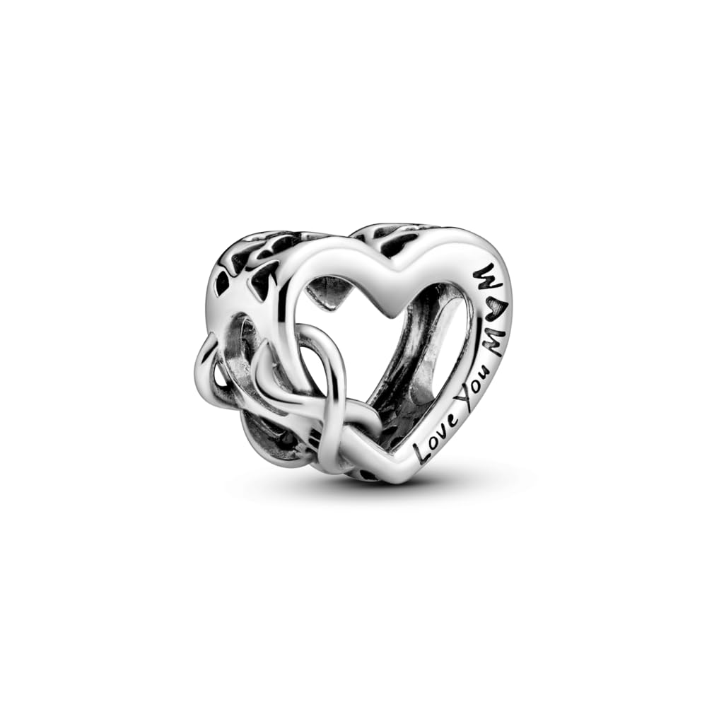 Foto 3 pulgar | Colgante Pandora Love You Mom Con Forma De Corazón Infinito, Plata De Ley - Venta Internacional.