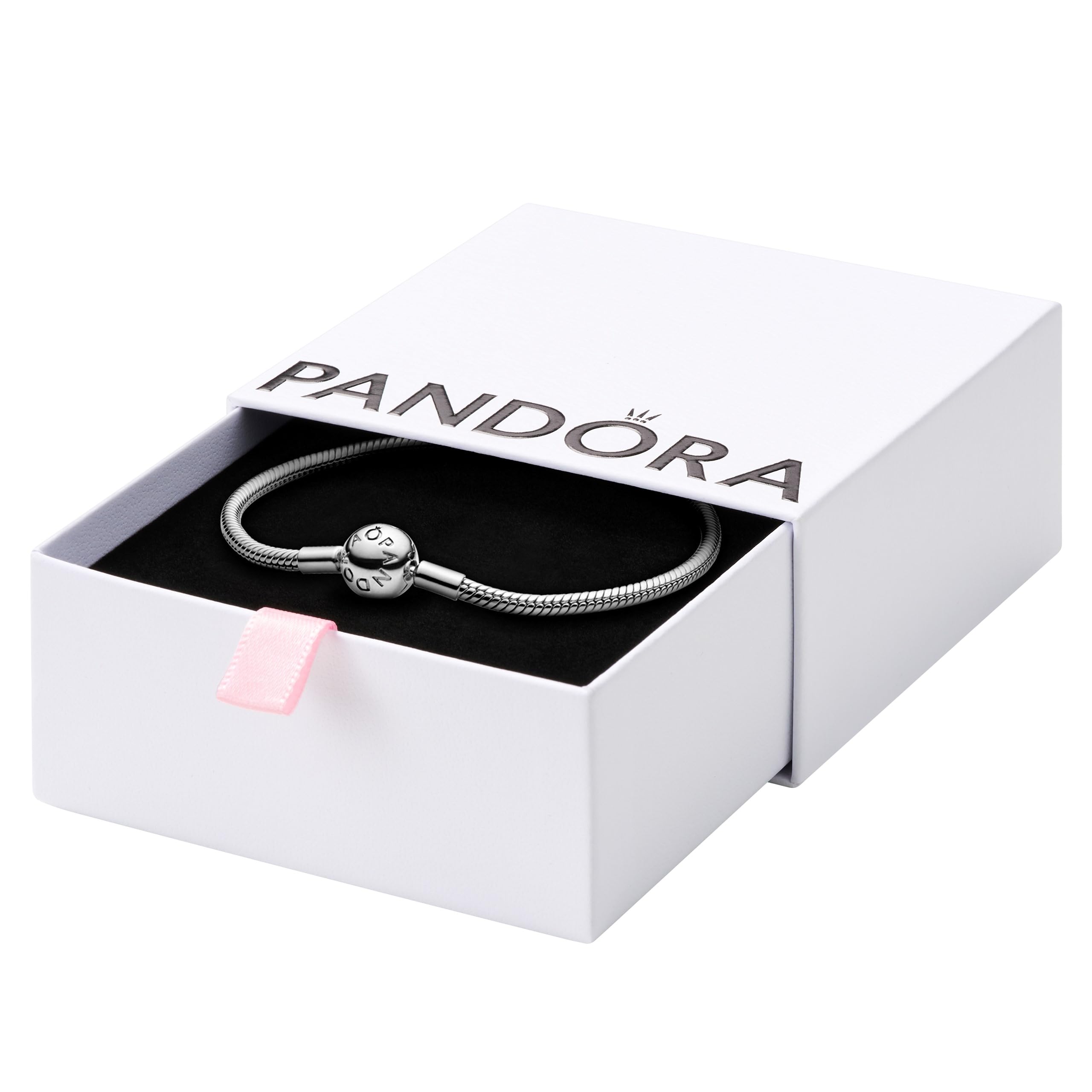 Foto 2 pulgar | Pulsera Pandora Moments Snake Chain, 7,5 Cm, Plata De Ley - Venta Internacional.