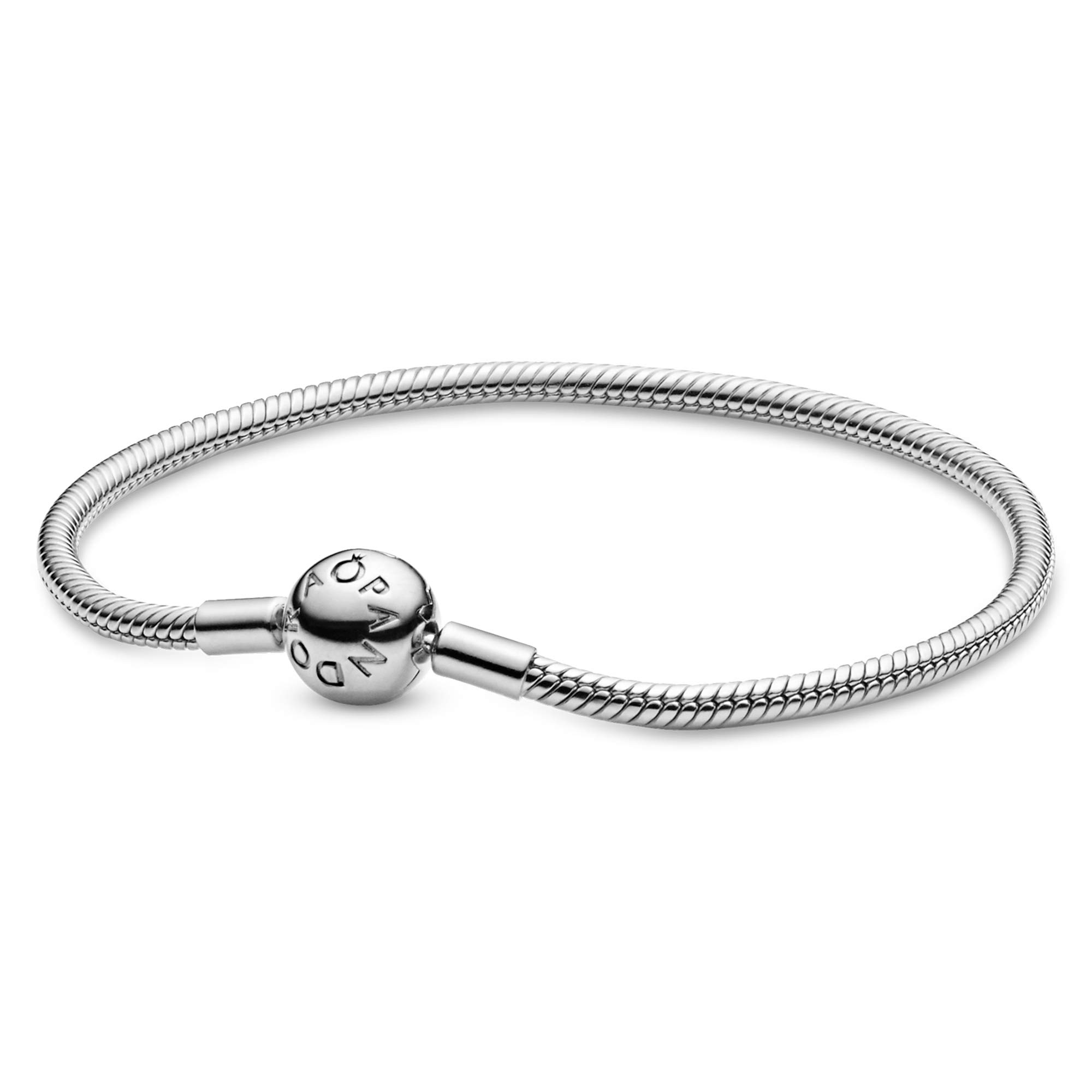 Foto 3 pulgar | Pulsera Pandora Moments Snake Chain, 7,5 Cm, Plata De Ley - Venta Internacional.